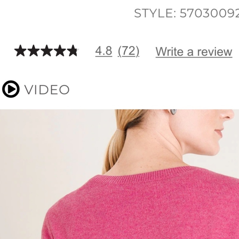 Chico’s ✌🏻❤️💄 cashmere blend sweater! - Picture 5 of 7